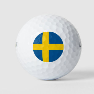 Pelotas De Golf Wilson Golf Ball con bandera de Suecia