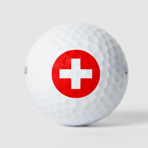 Pelotas De Golf Wilson Golf Ball con bandera de Suiza