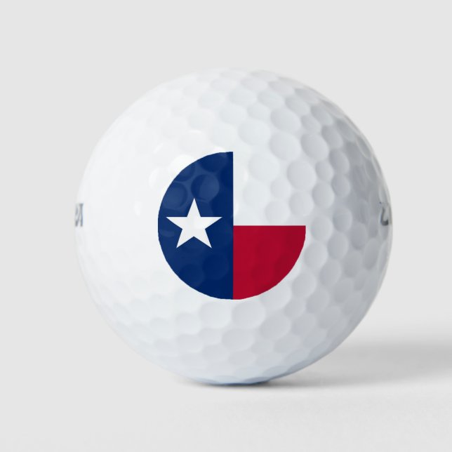Pelotas De Golf Wilson Golf Ball con bandera de Texas (Anverso)