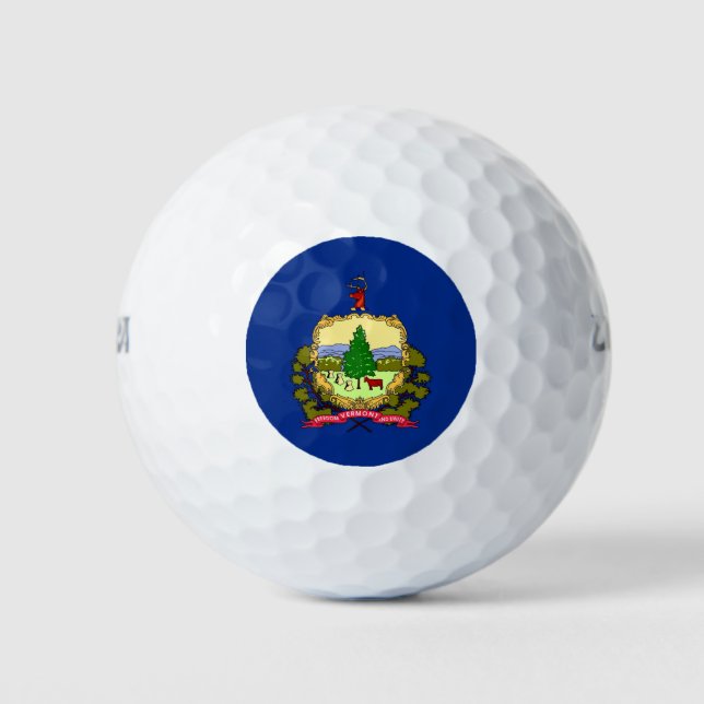 Pelotas De Golf Wilson Golf Ball con bandera de Vermont (Anverso)