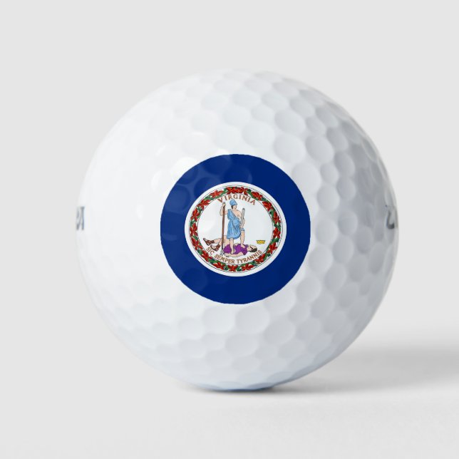 Pelotas De Golf Wilson Golf Ball con bandera de Virginia (Anverso)