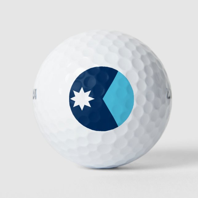 Pelotas De Golf Wilson Golf Ball with flag of Minnesota, USA (Anverso)