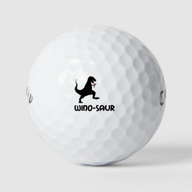 PELOTAS DE GOLF WINOSAUR WINE DINOSAUR (Anverso)