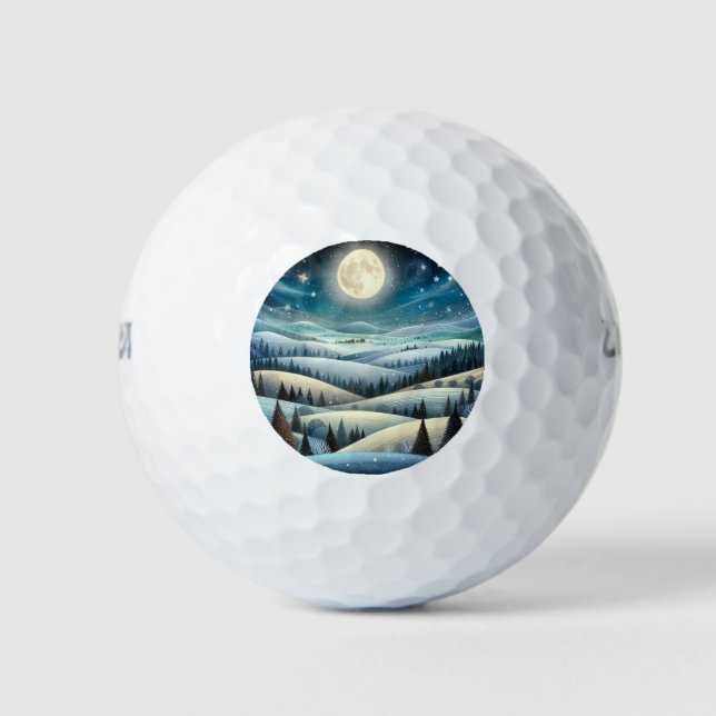 Pelotas De Golf Winter Hillside (Anverso)