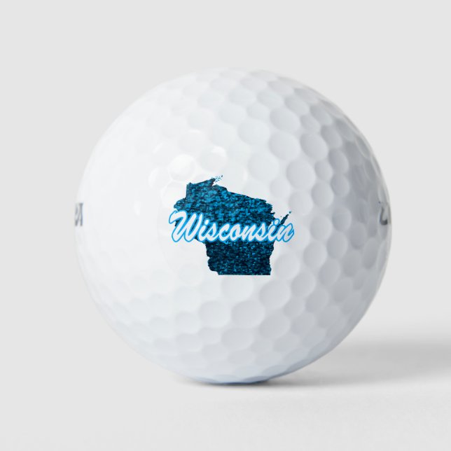Pelotas De Golf Wisconsin (Anverso)