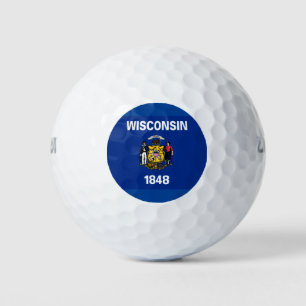 PELOTAS DE GOLF WISCONSIN FLAG