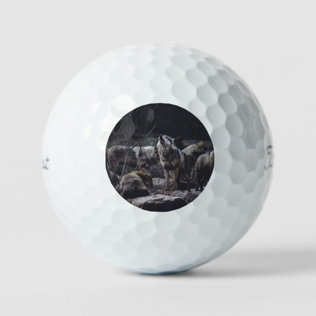 Pelotas De Golf Wolf Pack (Anverso)
