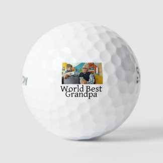 Pelotas De Golf World best Grandpa add name text sports text simpl