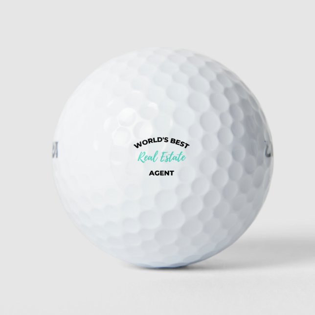 Pelotas De Golf World's Best Real Estate Agent 2 (Anverso)