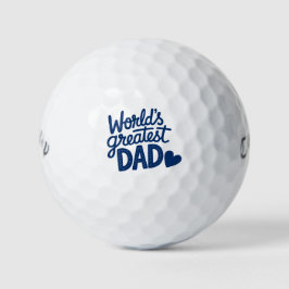 Pelotas De Golf 'World's Greatest Dad' Father's Day, Birthday Gift