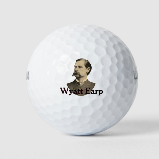 Pelotas De Golf Wyatt Earp ⚖️ Lawman Marshall Old Tombstone (Anverso)