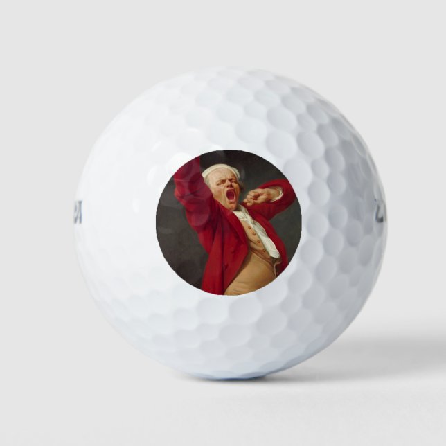 Pelotas De Golf Yawning Man (autorretrato) (de Joseph Ducreux) (Anverso)