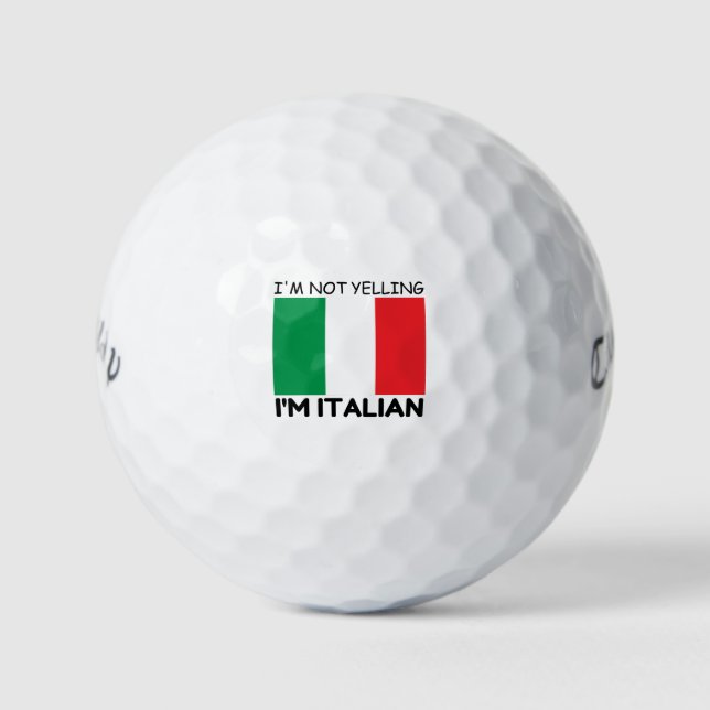 PELOTAS DE GOLF YELLING ITALIAN (Anverso)