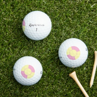 Pelotas De Golf yellow&pink strike zone 