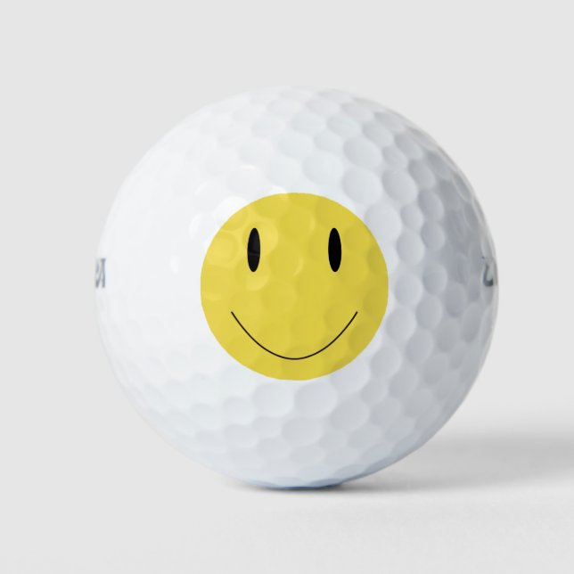 Pelotas De Golf Yellow smile face 001 (Anverso)