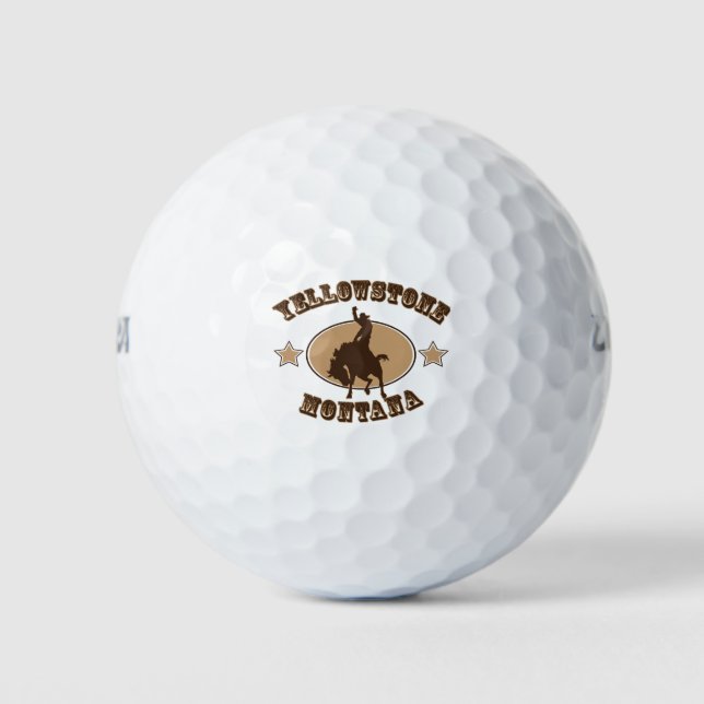 Pelotas De Golf Yellowstone Montana (Anverso)