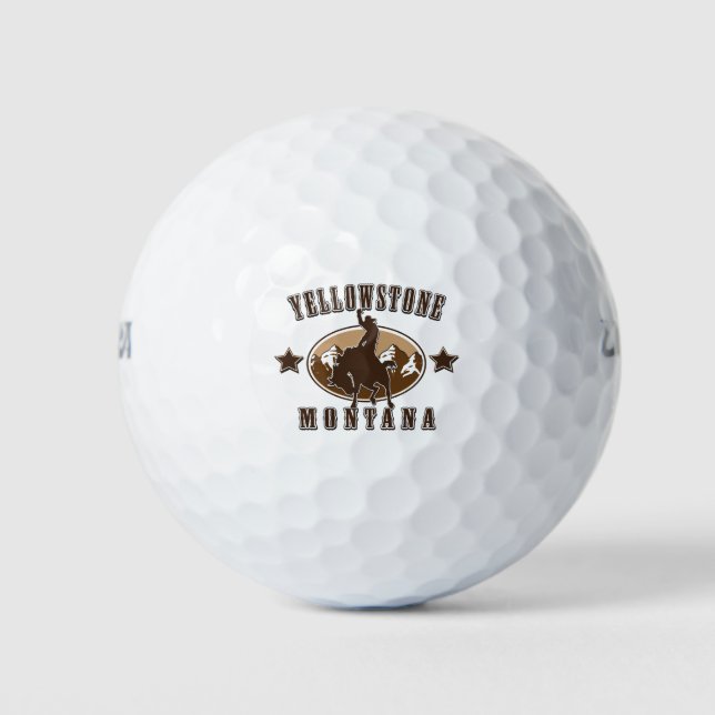 Pelotas De Golf Yellowstone Montana (Anverso)
