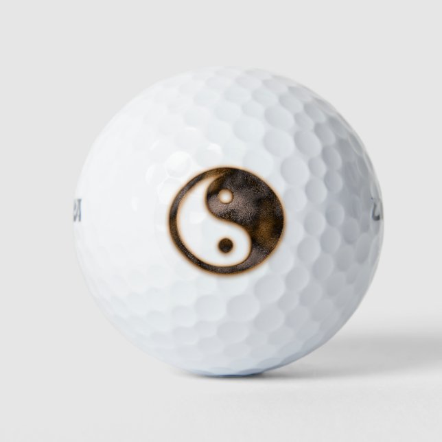 Pelotas De Golf Yin Yang (Anverso)
