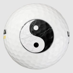 Pelotas De Golf Yin Yang blanco y negro