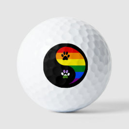Pelotas De Golf Ying Yang Genderqueer Golf Balls