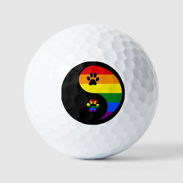 Pelotas De Golf Ying Yang Pride (Anverso)