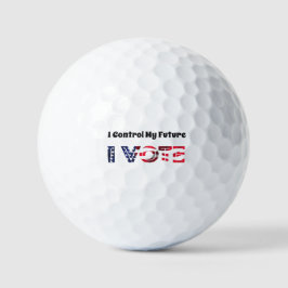 Pelotas De Golf Yo controlo mi futuro - Yo voto