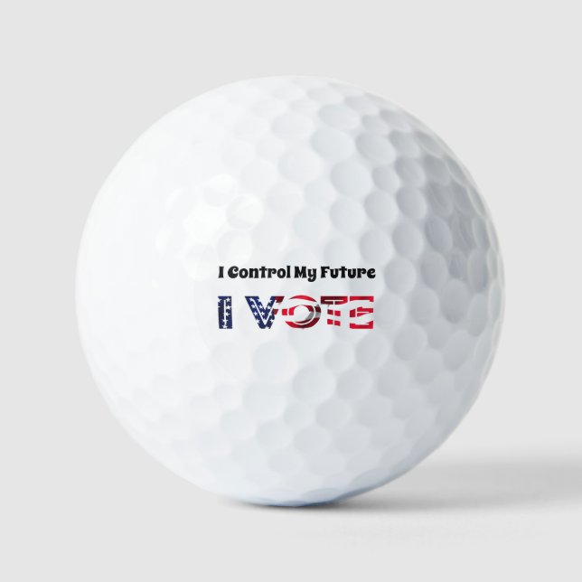 Pelotas De Golf Yo controlo mi futuro - Yo voto (Anverso)