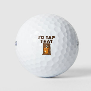 Pelotas De Golf Yo golpearía ese jarabe de arce de azúcar