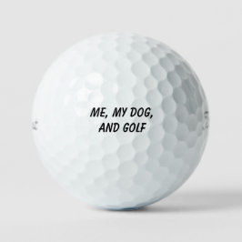 Pelotas De Golf 'Yo, Mi Perro Y Golf' Amantes de Mascotas Padres d