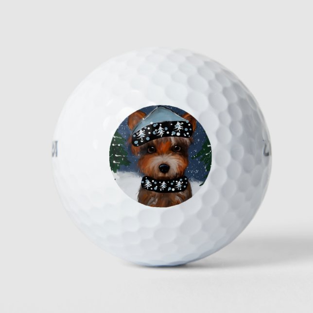 Pelotas De Golf Yorkie (Anverso)