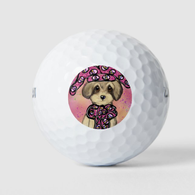 Pelotas De Golf Yorkie Poo (Anverso)