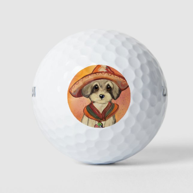 Pelotas De Golf Yorkie Poo (Anverso)