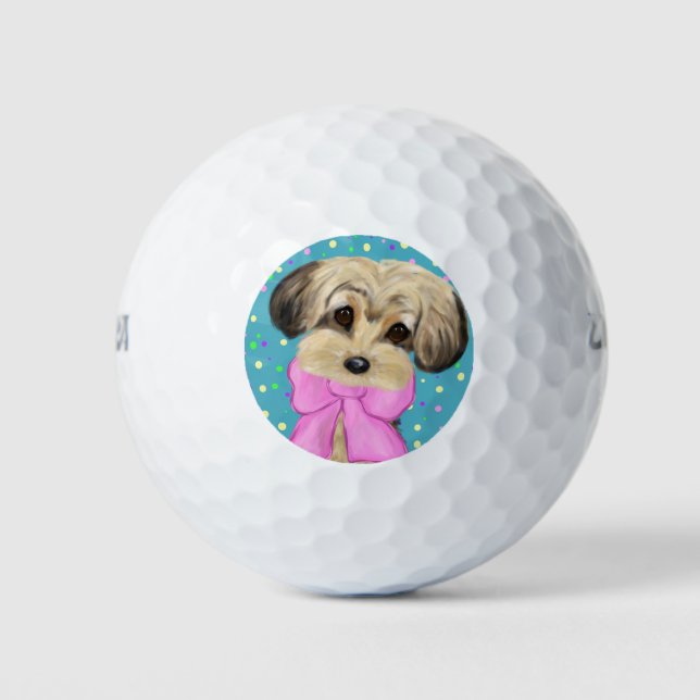 Pelotas De Golf Yorkie Poo (Anverso)