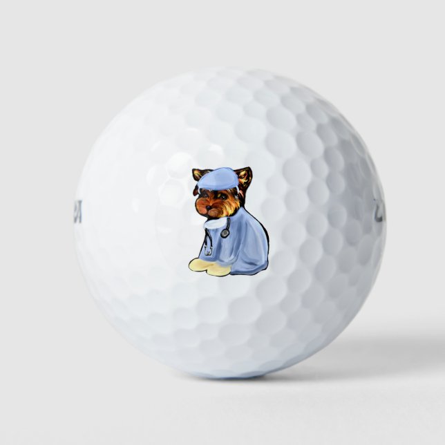 Pelotas De Golf Yorkie Poo (Anverso)