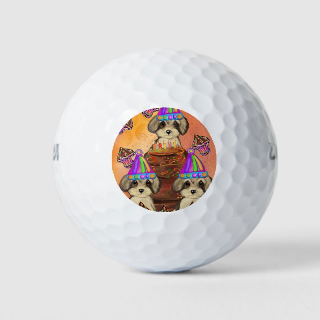 Pelotas De Golf Yorkie Poo (Anverso)