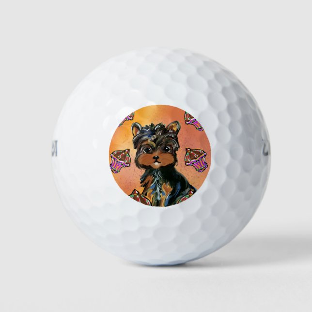 Pelotas De Golf Yorkie Poo (Anverso)