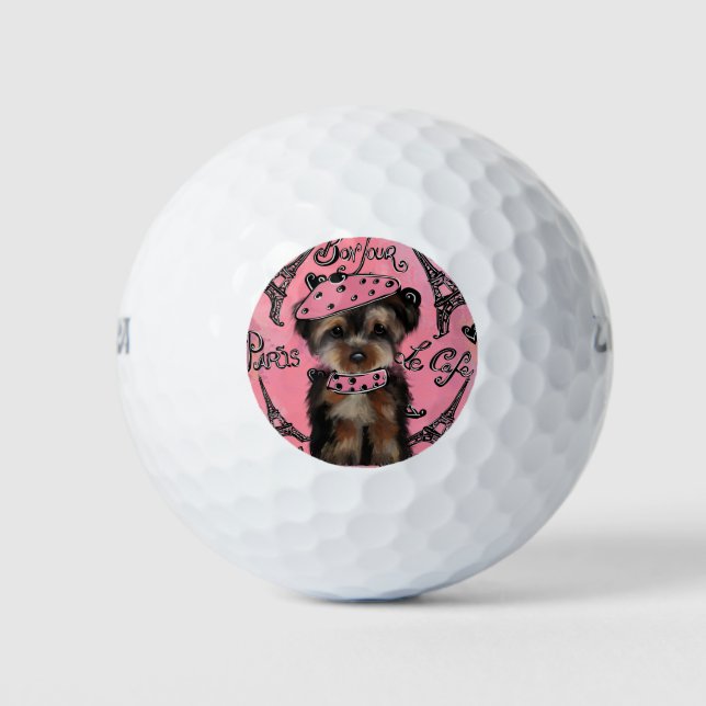 PELOTAS DE GOLF YORKIE POO (Anverso)