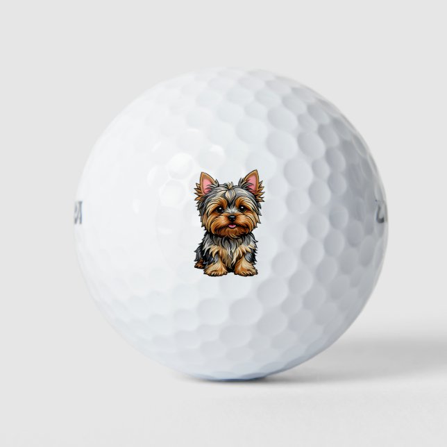 Pelotas De Golf Yorkshire Terrier (Anverso)