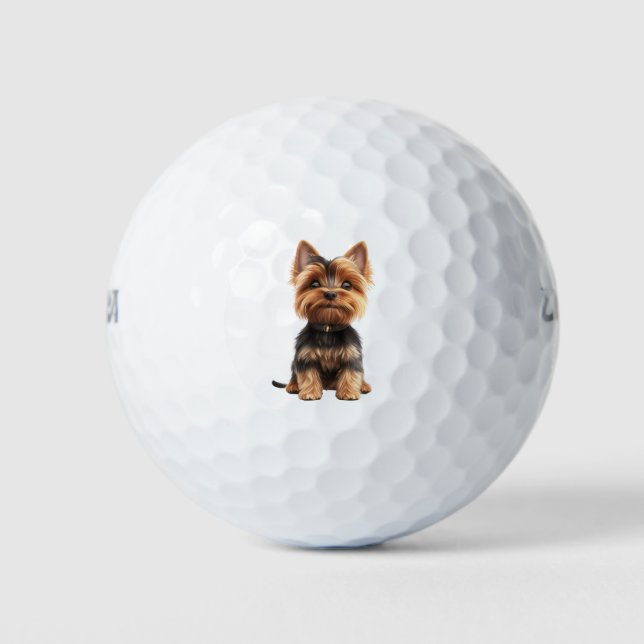 Pelotas De Golf Yorkshire Terrier Golf Balls (Anverso)
