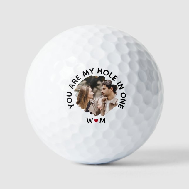 Pelotas De Golf You Are My Hole in One – Custom Couple Photo (Anverso)