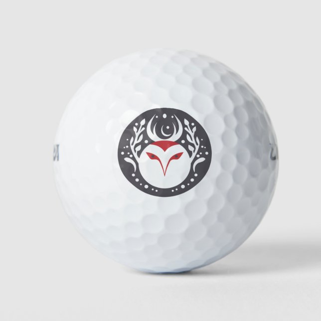 Pelotas De Golf Yule Owl (Anverso)
