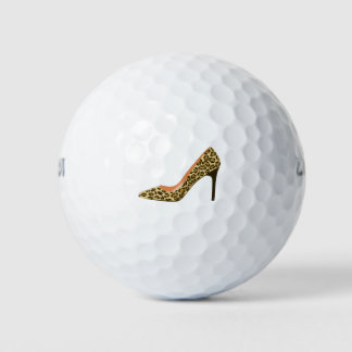 Pelotas De Golf Zapato de tacón alto de Leopard Print
