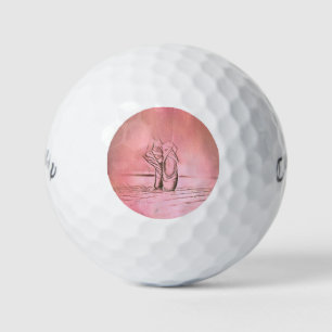 Pelotas De Golf Zapatos de ballet rosado en Chica bailarín de punt