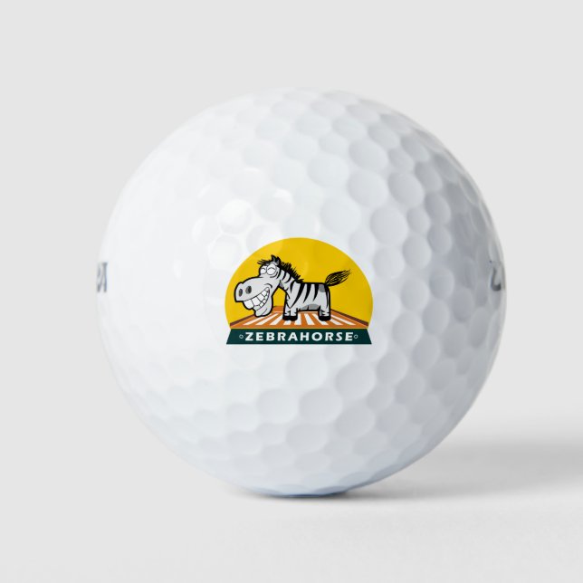 Pelotas De Golf Zebra Hores (Anverso)