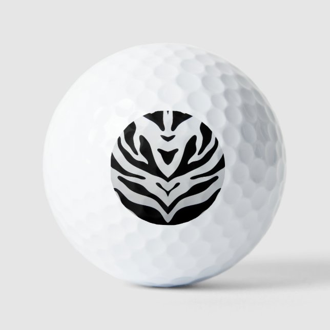 PELOTAS DE GOLF ZEBRA STRIPTS ABSTRACT (Anverso)