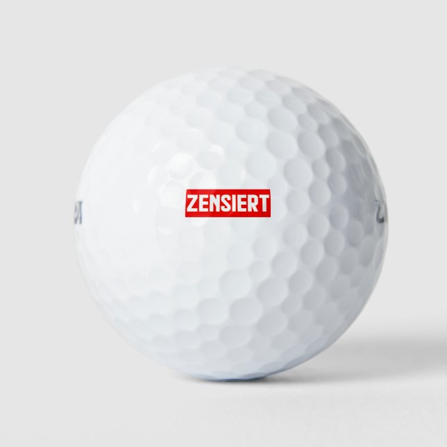 Pelotas De Golf zensiert (Anverso)