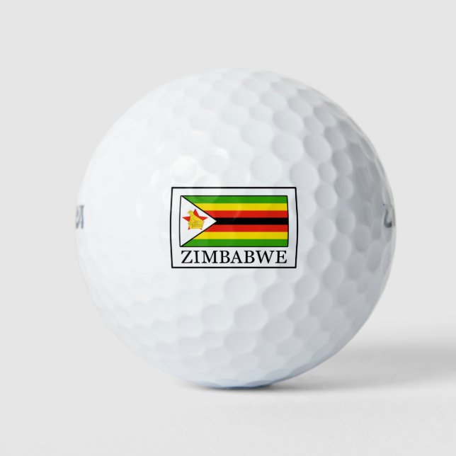 Pelotas De Golf Zimbabue (Anverso)