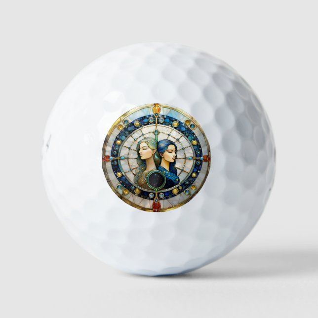 Pelotas De Golf Zodiac - Gemini Los Gemelos (Anverso)