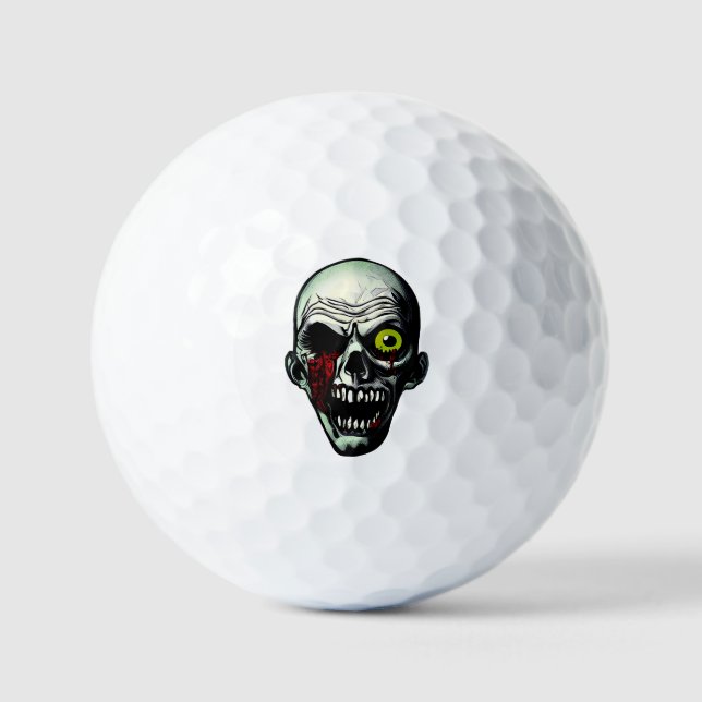 Pelotas De Golf Zombie Head (Anverso)
