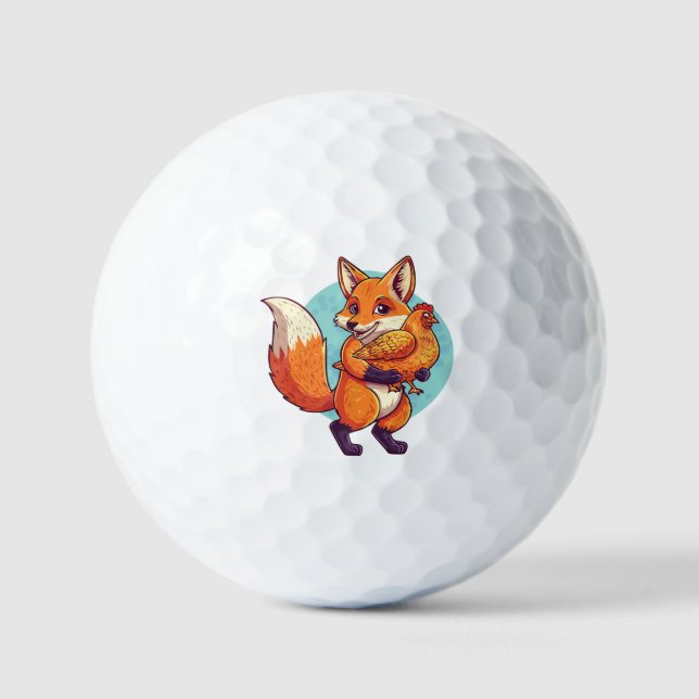 Pelotas De Golf Zorro rojo (Anverso)